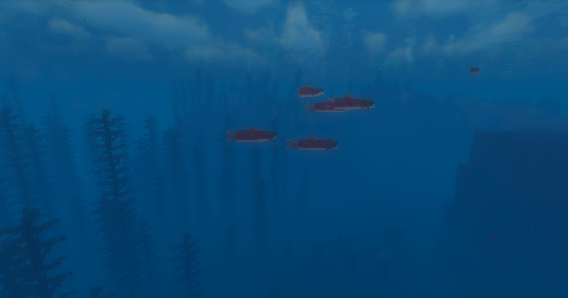 Picture of salmon in Minecraft