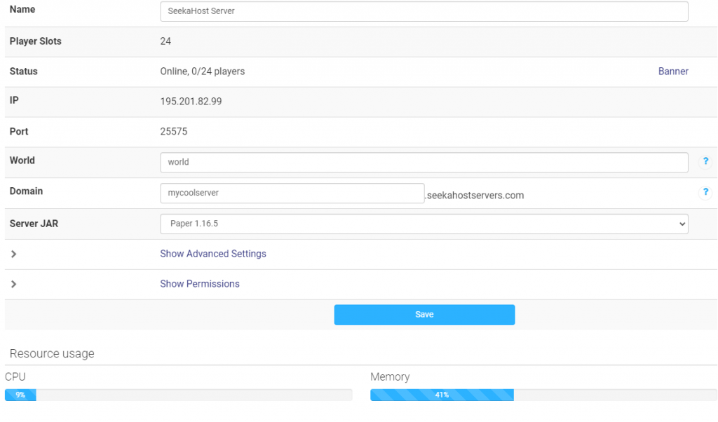 SeekaHost Multicraft Panel