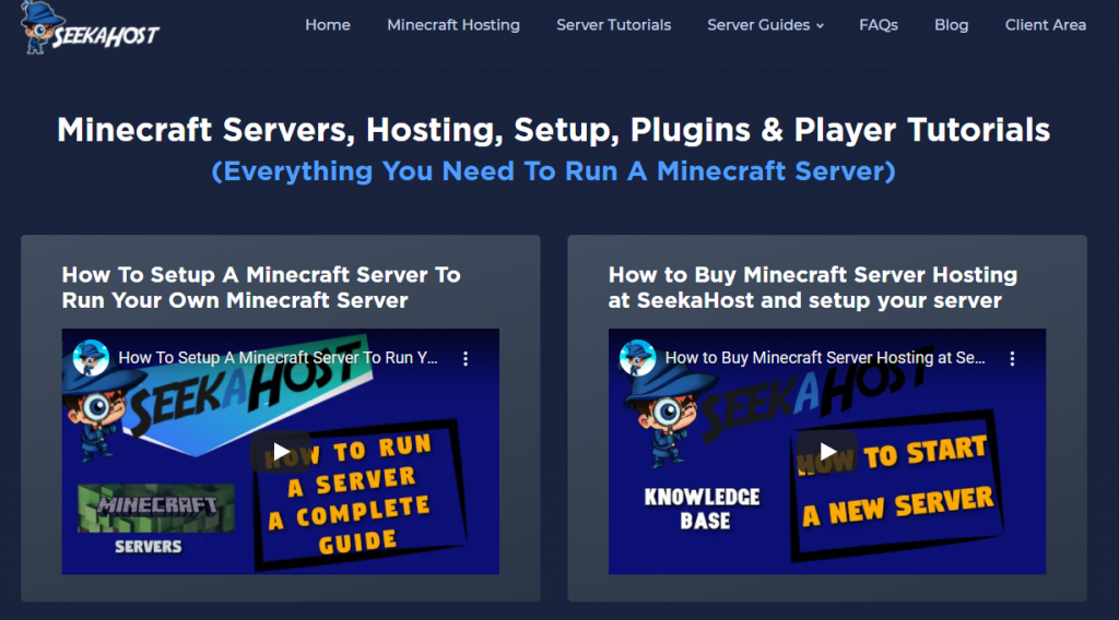 SeekaHost Minecraft Hosting