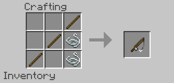 how to make a fishing rod in minecraft