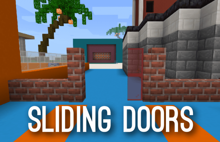 How to Make Sliding Doors In Minecraft | Bedrock Command Blocks 0 (0)