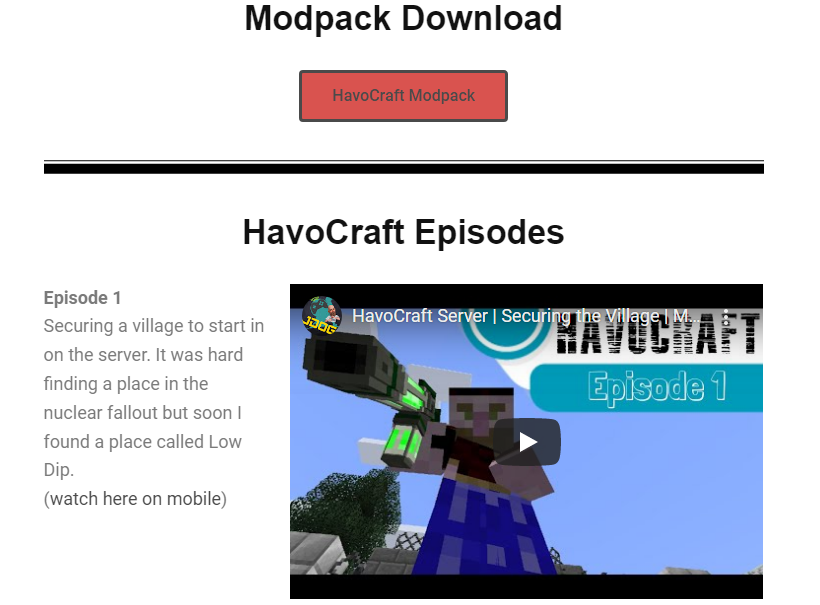 minecraft design website