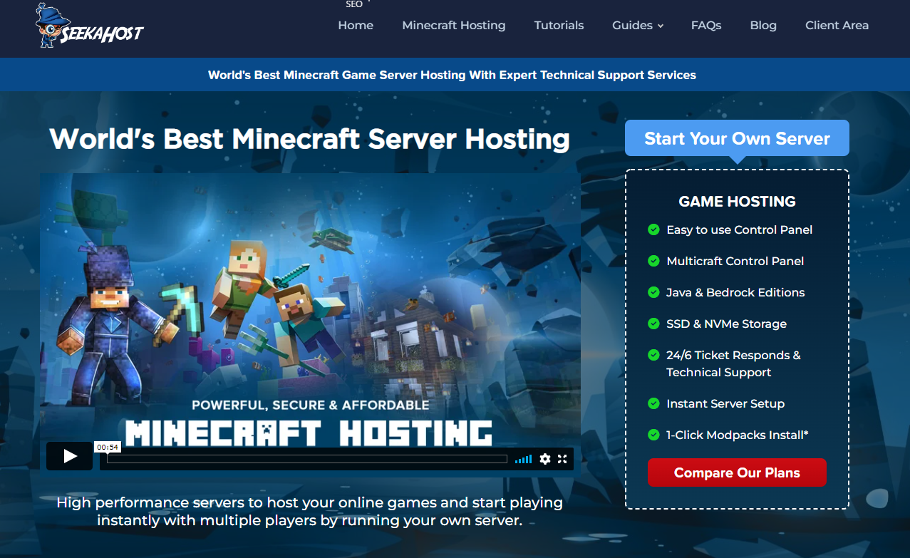 10 Best Minecraft Server Hosting Providers With Discount Codes - Jdog's ...