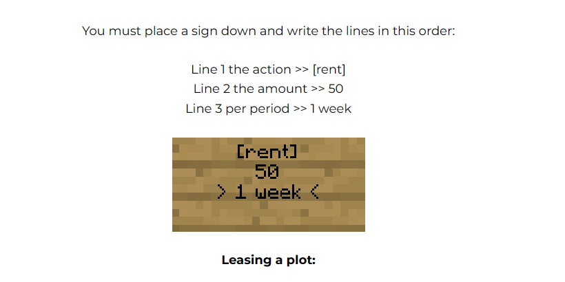 minecraft server with real estate